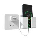 Suporte De Parede Branco Para Celular Com Carregamento, Caixa Organizadora Para Controle Remoto,