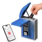 Suporte de parede com compartimento para chaves, cofre digital inteligente, Bluetooth OTP/APP, Wi-Fi/código fixo/desbloqueio por chave, armazenamento seguro de chaves para uso externo, imóveis, apartamentos e lojas