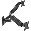 Suporte de parede com dois monitores ErgoFocus para telas de 13-32"