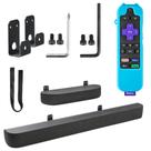 Suporte de parede com tampa remota de silicone para barra de som Roku