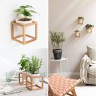 "Suporte de Parede Compacto: Elegância e Praticidade para Suas Plantas!