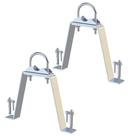 Suporte de parede de antena MOOKEERF 2 PCS para postes de 2,54-5,08 cm