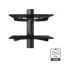 Suporte De Parede Duplo P/ Dvd/conversores /altura Ajustável