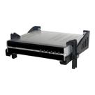 Suporte de parede fixo para dvd, receptores, dvr, com apoio lateral e haste de fixação aritculado de 25 a 95mm de altura