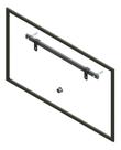 Suporte de parede fixo para tv's de 32 ate 75 polegadas lcd led plasma 4k e curva