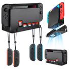 Suporte de parede JinLunar para Nintendo Switch com 6 suportes para Joy-Con