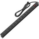 Suporte de parede metálico Power Strip HHSOET 12 tomadas AC 15A 1875W