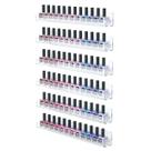 Suporte de parede para esmaltes FEMELI 6 prateleiras para 66-90 garrafas Suporte de parede para esmaltes FEMELI 6 prateleiras para 66-90 garrafas
