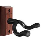Suporte de parede para guitarra Onmiwod em madeira vermelha carbonizada em forma de U
