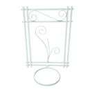 Suporte de Parede para Vaso Em Metalon Branco Pintura Eletrostática Alto Padrão Marca Kasadi