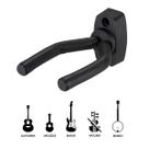 Suporte De Parede Pendurar Violão Guitarra Ukulele Preto