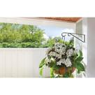 Suporte de parede Plant Hook LIVING ACCENTS Black Steel 23x23 cm Suporte de parede Plant Hook LIVING ACCENTS Black Steel 23x23 cm