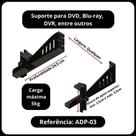 Suporte de Parede Universal Regulável para Equipamentos Eletrônicos e Utensílios Até 5kg Suporte de Parede Universal Regulável para Equipamentos Eletrônicos e Utensílios Até 5kg