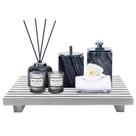 Suporte de pedestal de madeira Renawe Bandeja de decoração de cozinha para banheiro