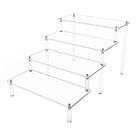 Suporte de perfume Acrylic Risers Hmdivor for Display, pacote com 4 níveis e 2