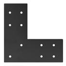 Suporte de placas planas em L para 4x4, 6x6 postes, 190x190x75mm Suporte de placas planas em L para 4x4, 6x6 postes, 190x190x75mm