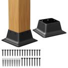 Suporte de plataforma de aço pesado Post Base SPACEEUP 4x4, 2 unidades Suporte de plataforma de aço pesado Post Base SPACEEUP 4x4, 2 unidades