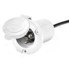 Suporte de plugue AC ProMariner 51310 Universal Branco Suporte de plugue AC ProMariner 51310 Universal Branco