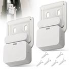 Suporte de porta de garagem HTJYMY para sensores de alarme SimpliSafe (pacote com 2) Suporte de porta de garagem HTJYMY para sensores de alarme SimpliSafe (pacote com 2)