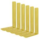 Suporte de prateleira Aunulahca Gold Floating 30 cm, pacote com 6 unidades, Heavy Duty