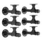 Suporte de prateleira de tubos YCCO Industrial DIY L Suporte de parede 20cm