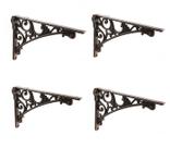 Suporte de prateleira decorativo CABDM, cobre antigo, 30 cm, pacote com 4