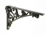 Suporte de prateleira decorativo CABDM, latão antigo escovado, 30 cm