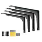 Suporte de prateleira Firmetal 16x24cm Suporte L 140 kg Carga 4 unidades Suporte de prateleira Firmetal 16x24cm Suporte L 140 kg Carga 4 unidades