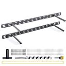 Suporte de prateleira flutuante Craftersmark Heavy Duty Black Metal