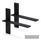 Suporte de prateleira flutuante Hardow Heavy Duty, pacote com 2, 20x6,4x1cm Suporte de prateleira flutuante Hardow Heavy Duty, pacote com 2, 20x6,4x1cm