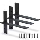 Suporte de prateleira flutuante Hardow Heavy Duty, pacote com 3, 45 cm x 6 cm Suporte de prateleira flutuante Hardow Heavy Duty, pacote com 3, 45 cm x 6 cm