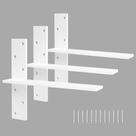 Suporte de prateleira flutuante Hardow Heavy Duty White, pacote com 3