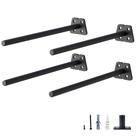 Suporte de prateleira flutuante oculto NEODROP, pacote pesado de 20 cm, pacote com 4