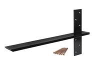 Suporte de prateleira flutuante PetrelWing Heavy Duty Steel 50 cm, pacote com 2