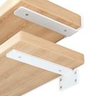 Suporte de prateleira flutuante Wildnut 6 polegadas Heavy Duty White x6 Suporte de prateleira flutuante Wildnut 6 polegadas Heavy Duty White x6