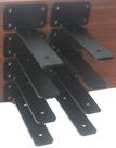 Suporte de prateleira L MHMYDZ de 6 polegadas de ferro preto rústico industrial