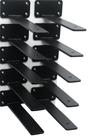 Suporte de prateleira L MHMYDZ de 8 polegadas de ferro preto rústico industrial Suporte de prateleira L MHMYDZ de 8 polegadas de ferro preto rústico industrial