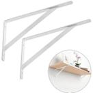 Suporte de Prateleira Mão Francesa Cantoneira Reforçada Tampo de Mesa Ou BancadaUnid 19cma38cm