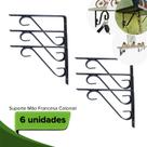 Suporte de Prateleira Mão Francesa Colonial 20cm Preta