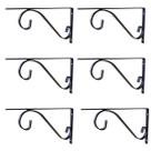 Suporte de Prateleira Mão Francesa Colonial 30cm Preta Suporte de Prateleira Mão Francesa Colonial 30cm Preta