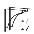 Suporte De Prateleira Mão Francesa Côncavo 20cm 2 Peças