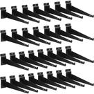 Suporte de prateleira Slatwall Oudain 12 com lábio Heavy Duty Black