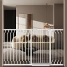 Suporte de pressão Baby Gate WAOWAO Extra Tall 103 cm branco