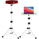 Suporte de projetor REHOSEUP 55-140 cm com suporte de telefone branco