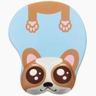 Suporte de pulso de silicone Cute Corgi Dog Mouse Pad 26x21cm