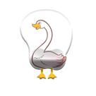 Suporte de pulso para mouse pad Cute Duck Design Silicone 260 x 200 x 30 mm