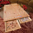 Suporte de Quebra-Cabeças Bits and Pieces Wooden Jigsaw Plateau