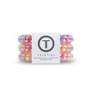Suporte de rabo de cavalo Hair Coils Teleties Spiral, pacote com 3 unidades, grande