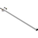 Suporte De Refletor Led Haste Parede Fachada 70 Cm Branco