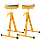 Suporte de roletes dobrável SHALL, kit com 2 unidades, capacidade de 113 kg, 71-109 cm
